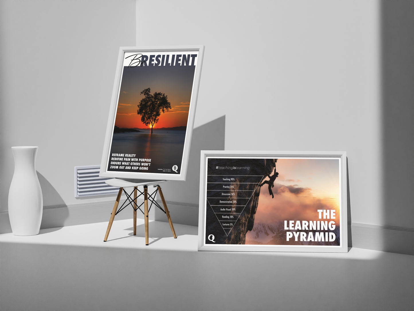 Learning Pyramid, Educational Poster for Teachers, Classroom Wall Art, Inspirational Teaching Print