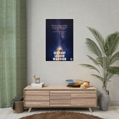 Servant, Leader, Identity Poster, Motivational Wall Art, Servant Leader Warrior Decor, Home Office Inspiration